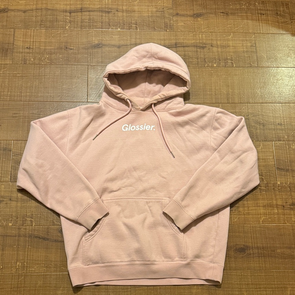 Glossier Soft Pink Hoodie